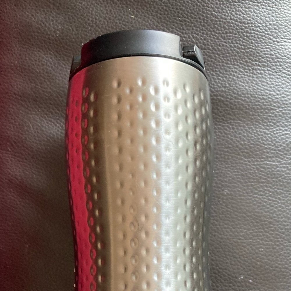 Starbucks 2008 Metal To go cup  mug tumbler. Silver